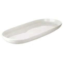 Porcelain Oval Serving Plate Medium