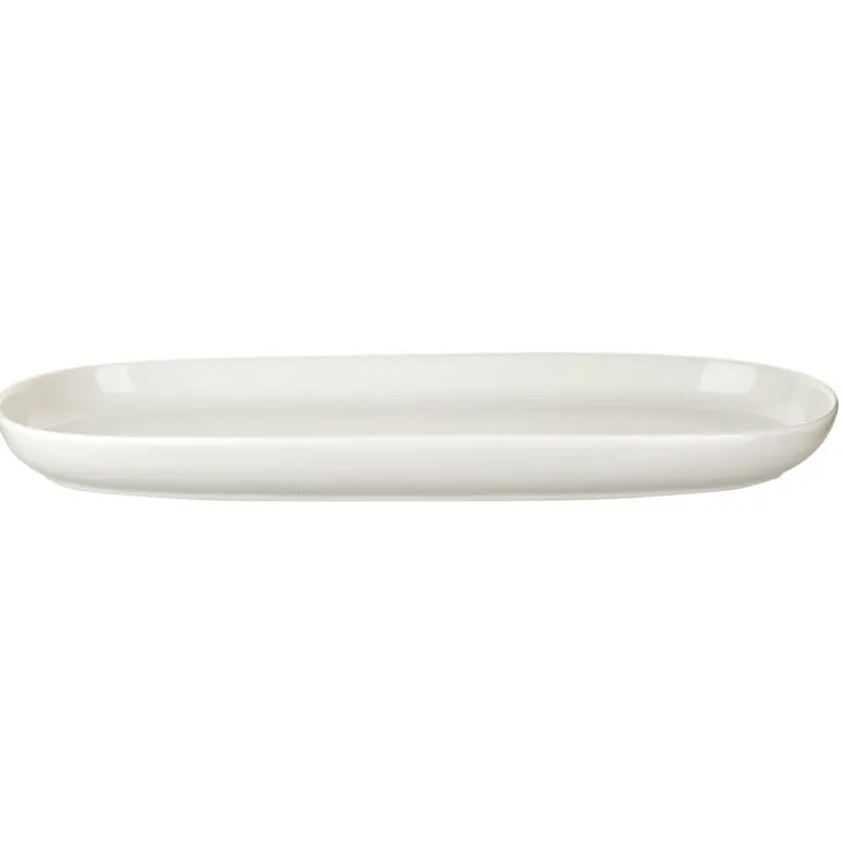 Porcelain Oval Serving Plate Medium