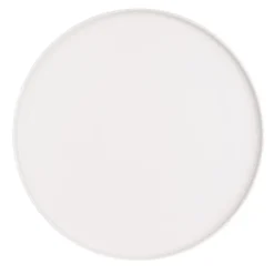 Porcelain Round Flat Plate with Lip Small