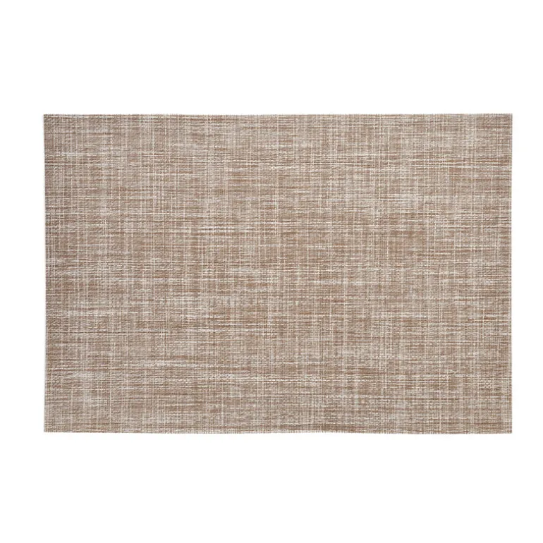 PVC Rectangle Placemat Natural Brown Mottled