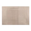 PVC Rectangle Placemat with Border Champagne