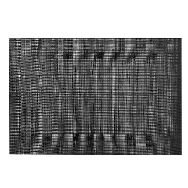 PVC Rectangle Placemat with Border Black
