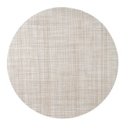 PVC Round Placemat Natural Taupe