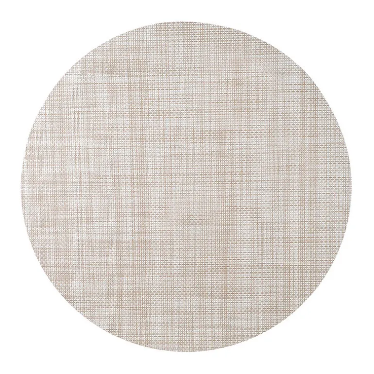PVC Round Placemat Natural Taupe