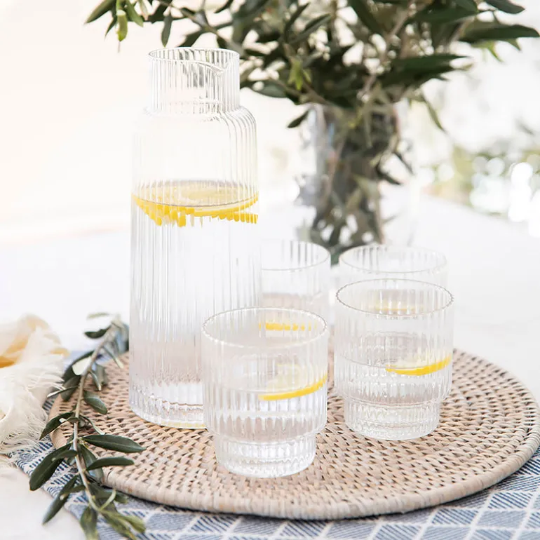 Rattan Round Placemat White Wash