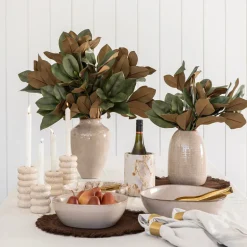Reactive Tan Urn Vase Small