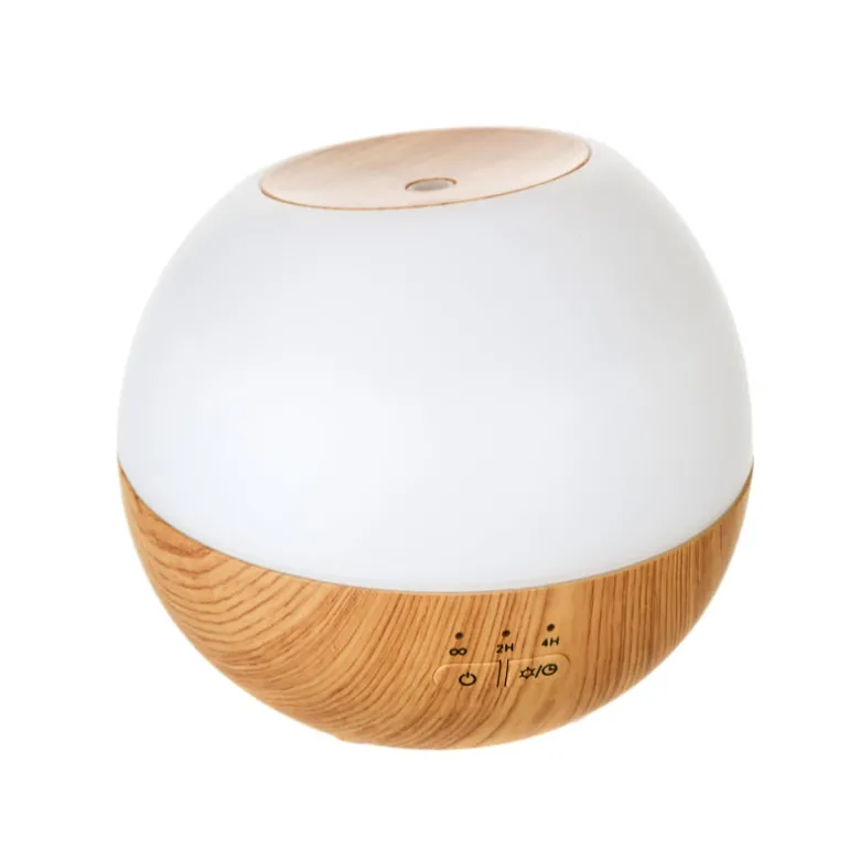 Rechargeable White & Wood Grain Ultrasonic Diffuser