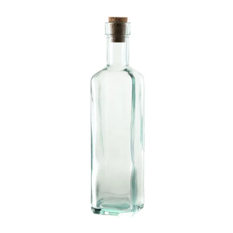 Recycled Glass Oil Bottle Square