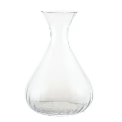 Ribbed Glass Decanter