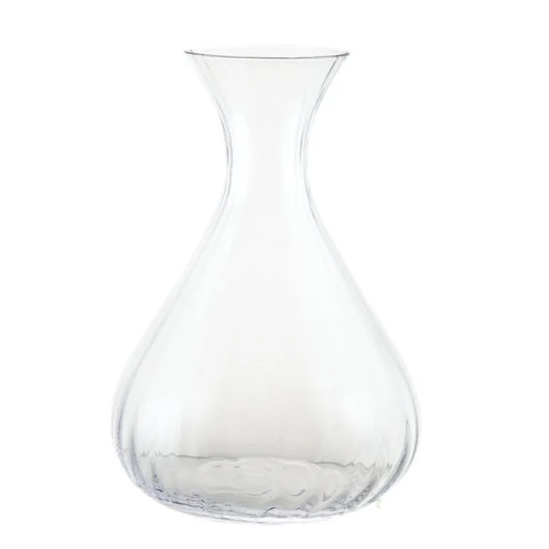 Ribbed Glass Decanter