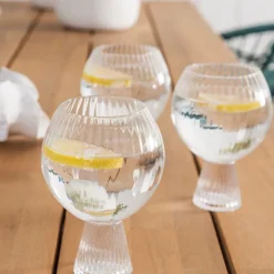 Ribbed Heavy Base Shell Glass