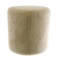 Rocket Ribbed Ottoman Beige Cream