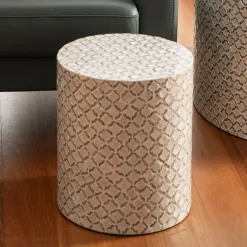 Side Table Capiz Pearl/Grey