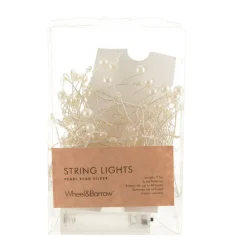 Silver Pearl Bead Sting Lights