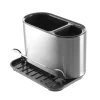 Stainless Steel Utensil Holder with Bracket