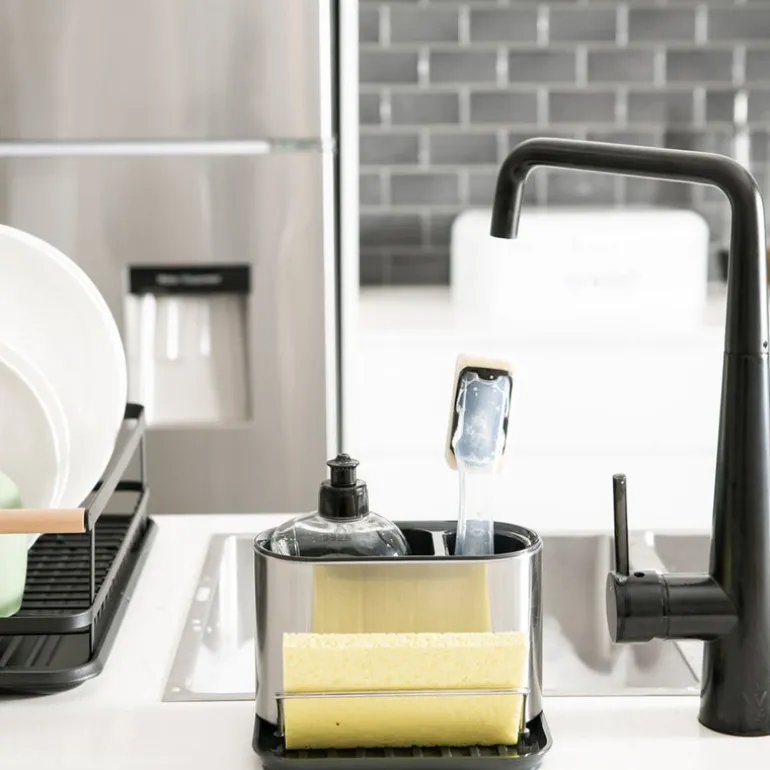 Stainless Steel Utensil Holder with Bracket