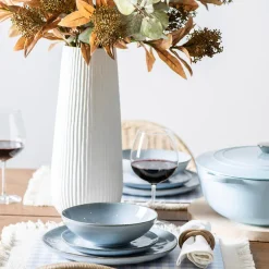 Stoneware Bowl Light Blue