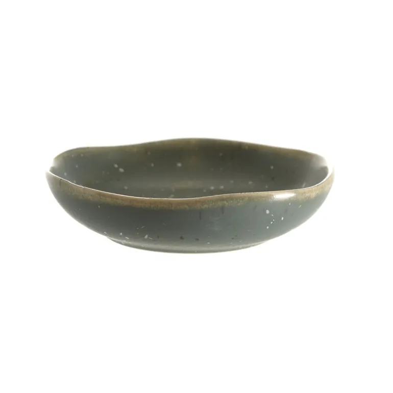 Stoneware Bowl Matte Speckle Green