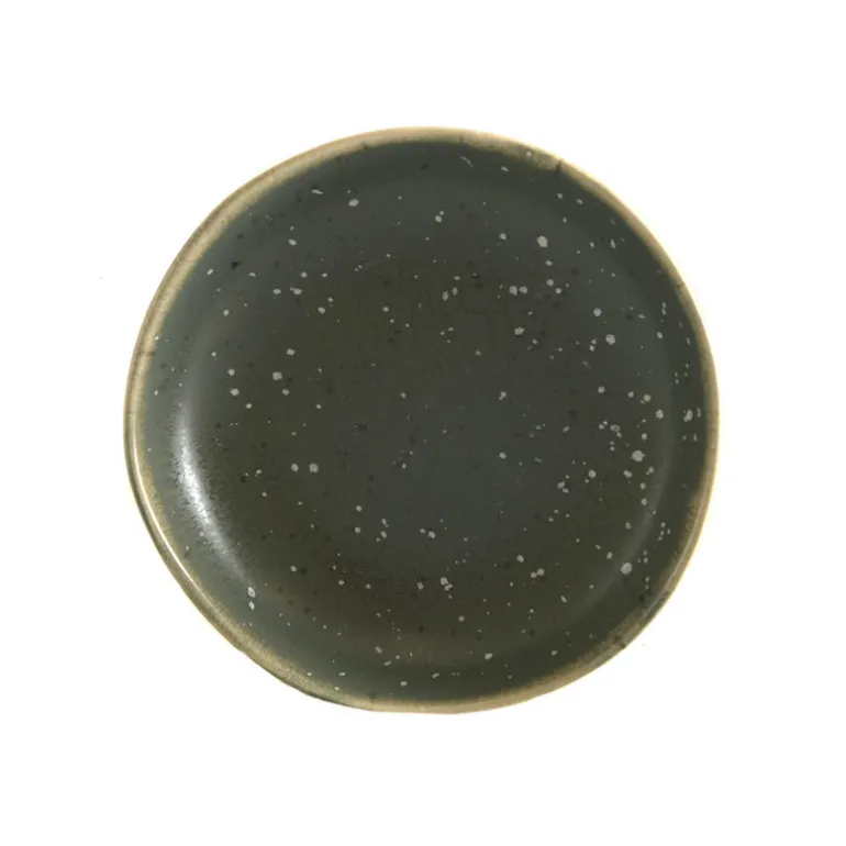 Stoneware Bowl Matte Speckle Green