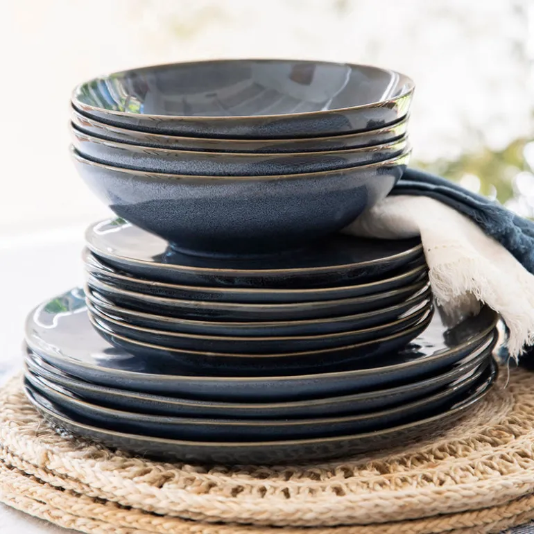 Stoneware Bowl Mediterranean Blue