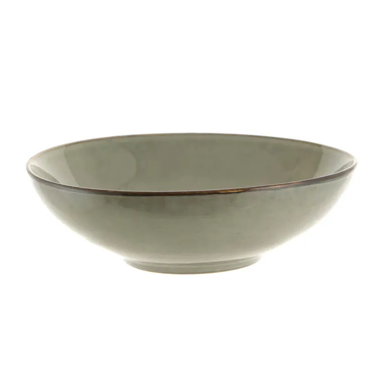 Stoneware Bowl Olive Green