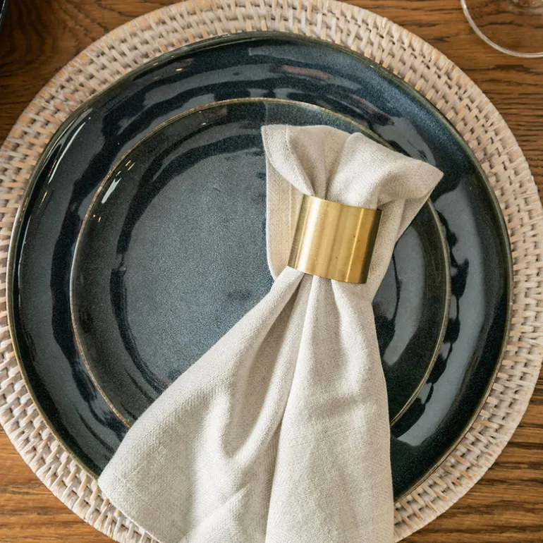 Stoneware Dinner Set Mediterranean Blue