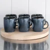 Stoneware Mug Set Mediterranean Blue