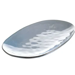 Stoneware Oval Platter Light Blue