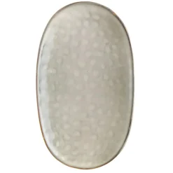 Stoneware Oval Platter Olive Green