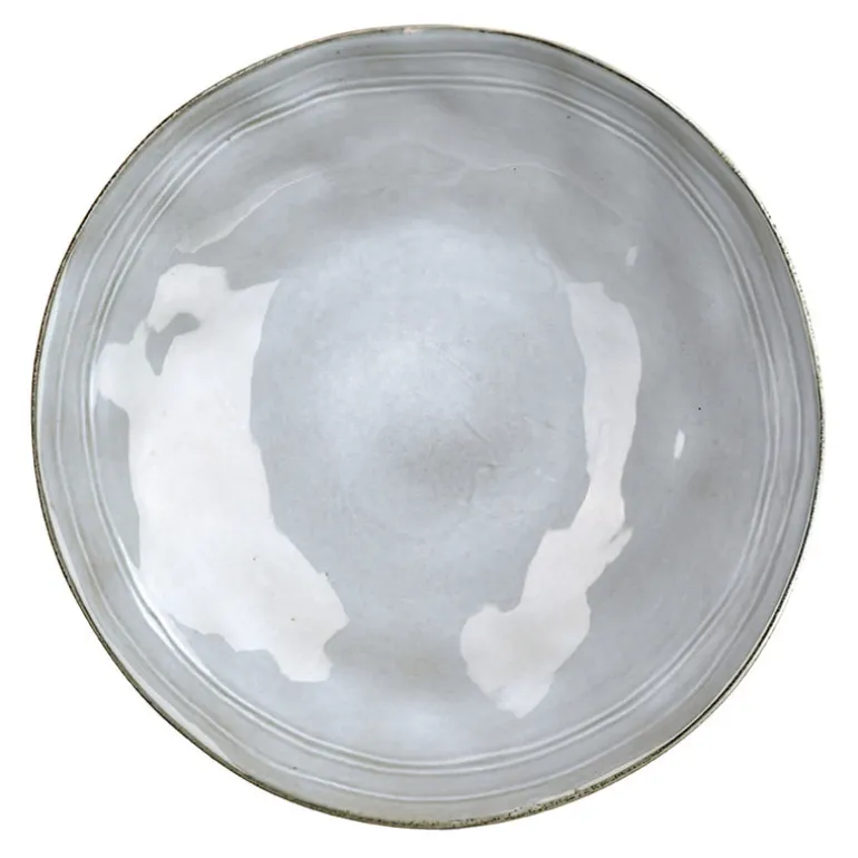 Stoneware Salad Bowl Light Blue