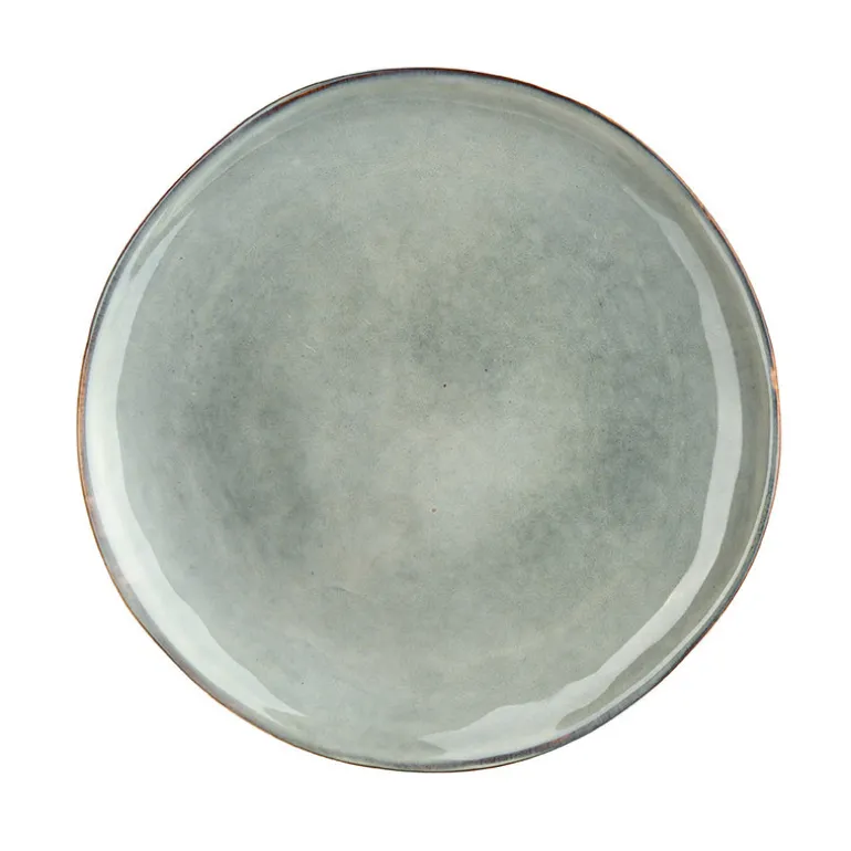 Stoneware Side Plate Olive Green