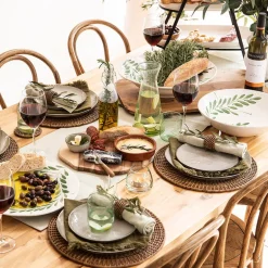 Stoneware Side Plate Olive Green