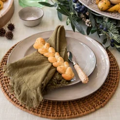 Stoneware Side Plate Olive Green