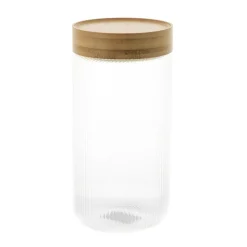 Storage Canister Ribber Glass L