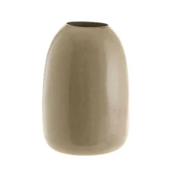 Stumpy Vase Reactive Tan