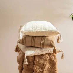 Subtle Rib Faux Rabbit Fur Latte Caramel Throw