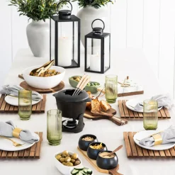 Tapas Set Acacia Tray with 3 Bowls