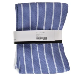 Tea Towel Set/4 Sea Blue & White Stripe