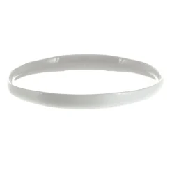 Wave Rim Plate White 22.5cm