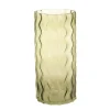Wave-shaped Green Vase 30cm