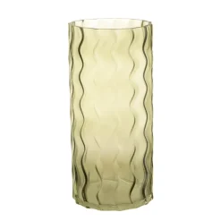 Wave-shaped Green Vase 30cm