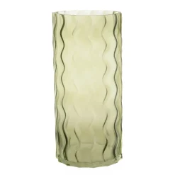 Wave-shaped Green Vase 30cm