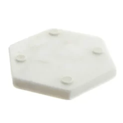 White Marble Hexagonal Coaster Set of 4