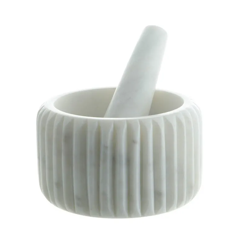White Marble Mortar & Pestle