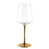 Wine Glass with Gold Stem